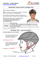 Radhelm Jugendlicher